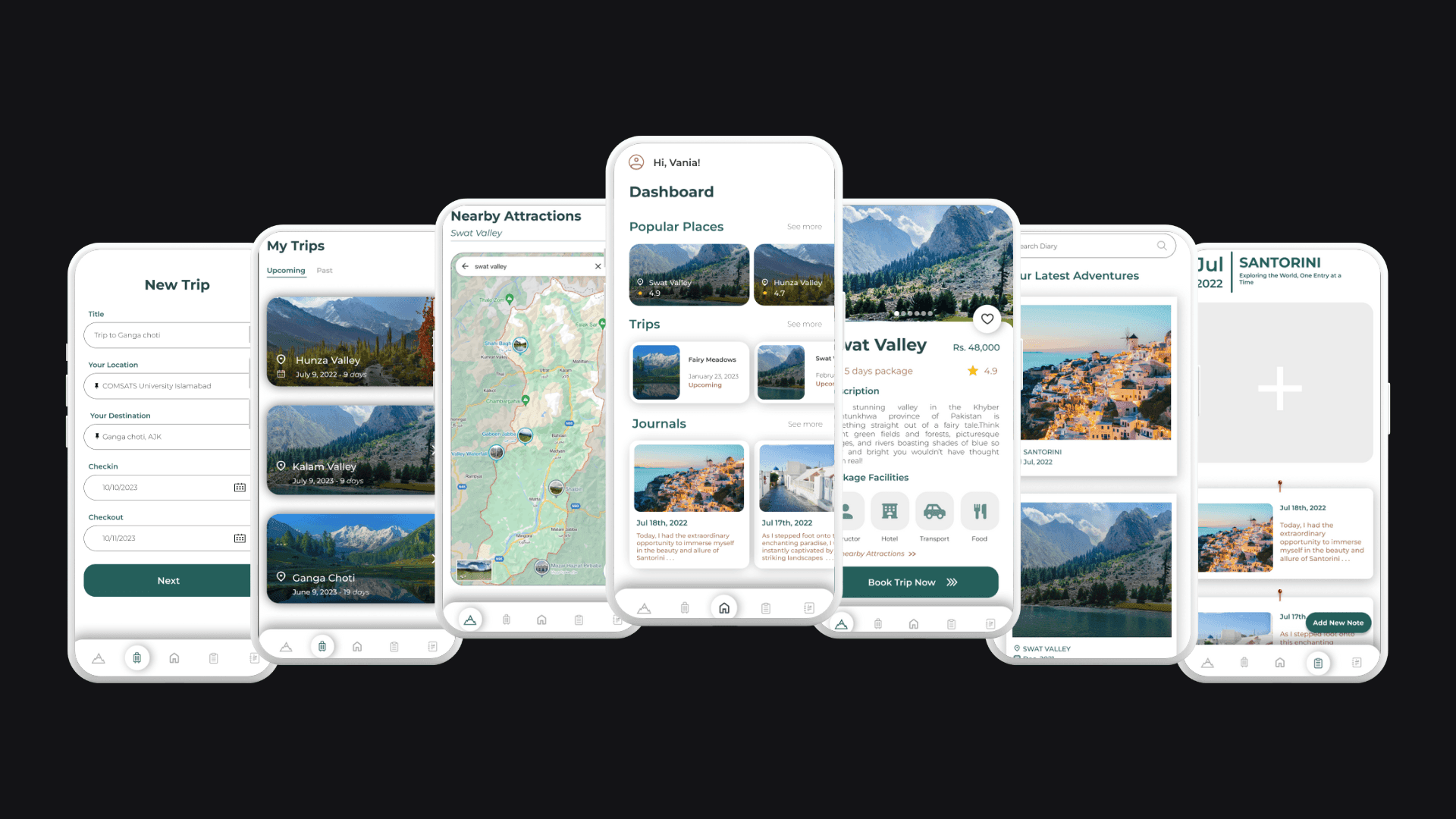 Trip Buddy — interface preview